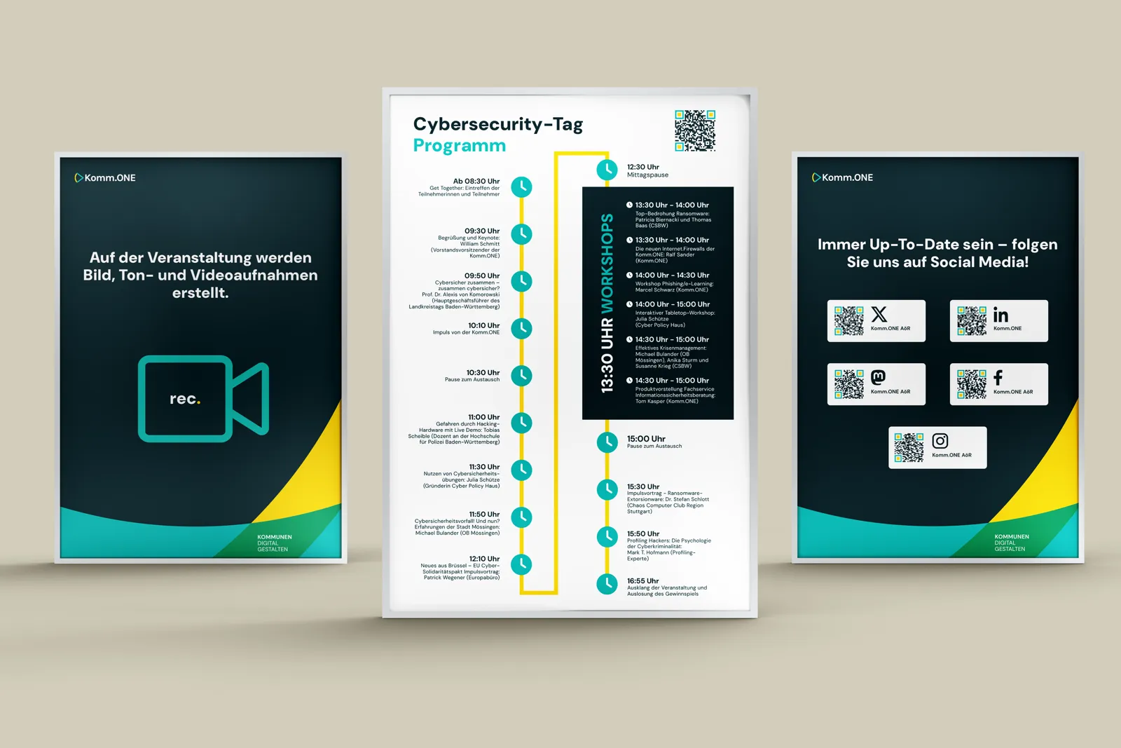 Plakate für den Cybersecurity-Tag, Ansicht 1