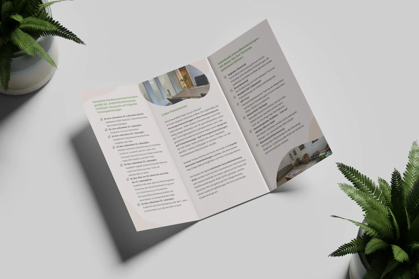 Praxisflyer Gynäkologie Mannheim – Projektansicht 2