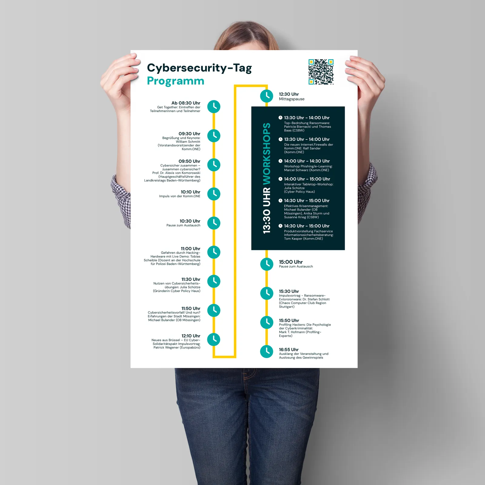Plakate für den Cybersecurity-Tag – Projektansicht 2