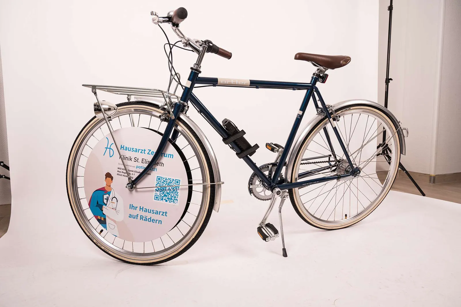 Hausarzt Werbefahrrad